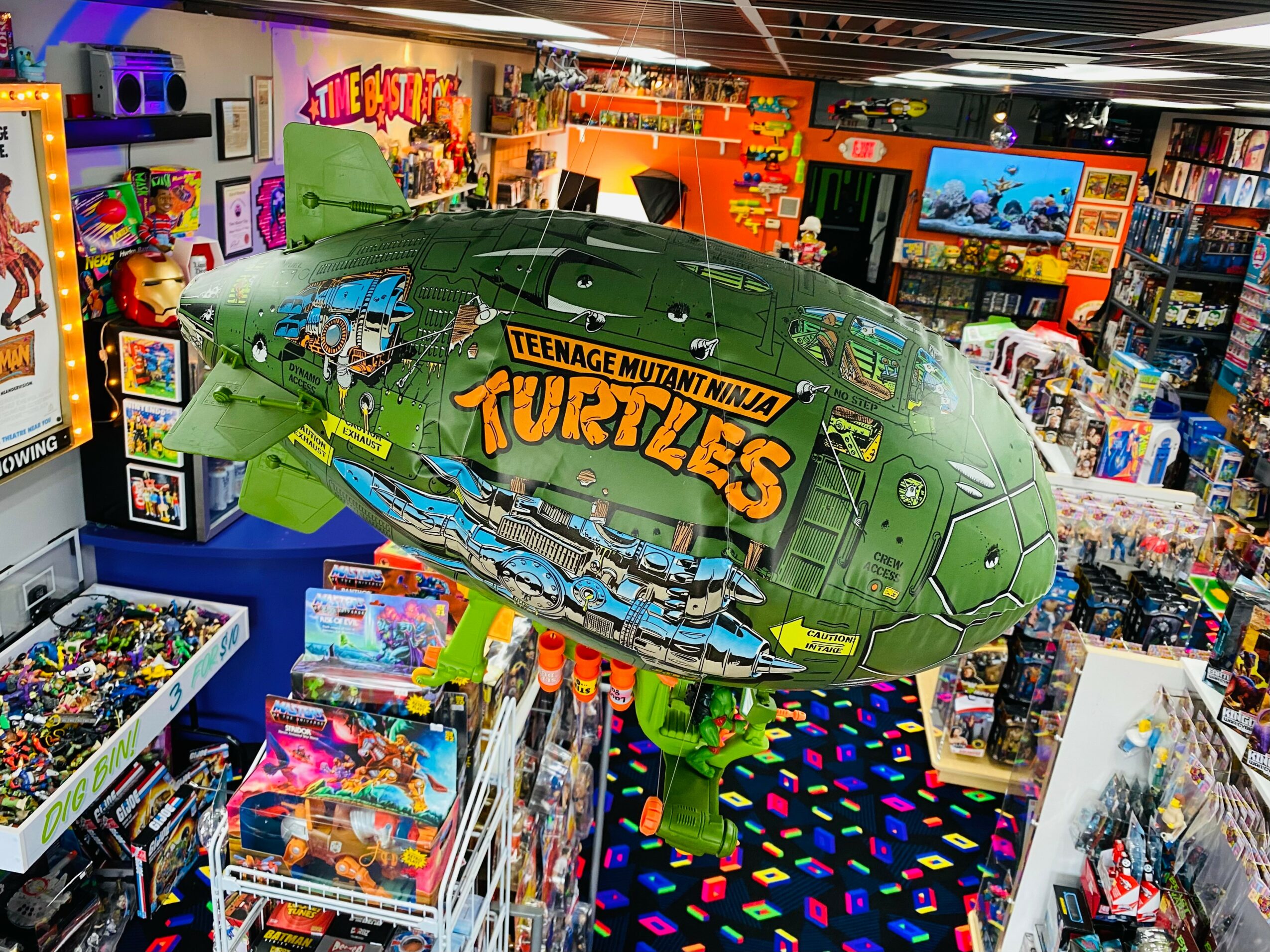 Teenage Mutant Ninja Turtles taking over The Toy Store.