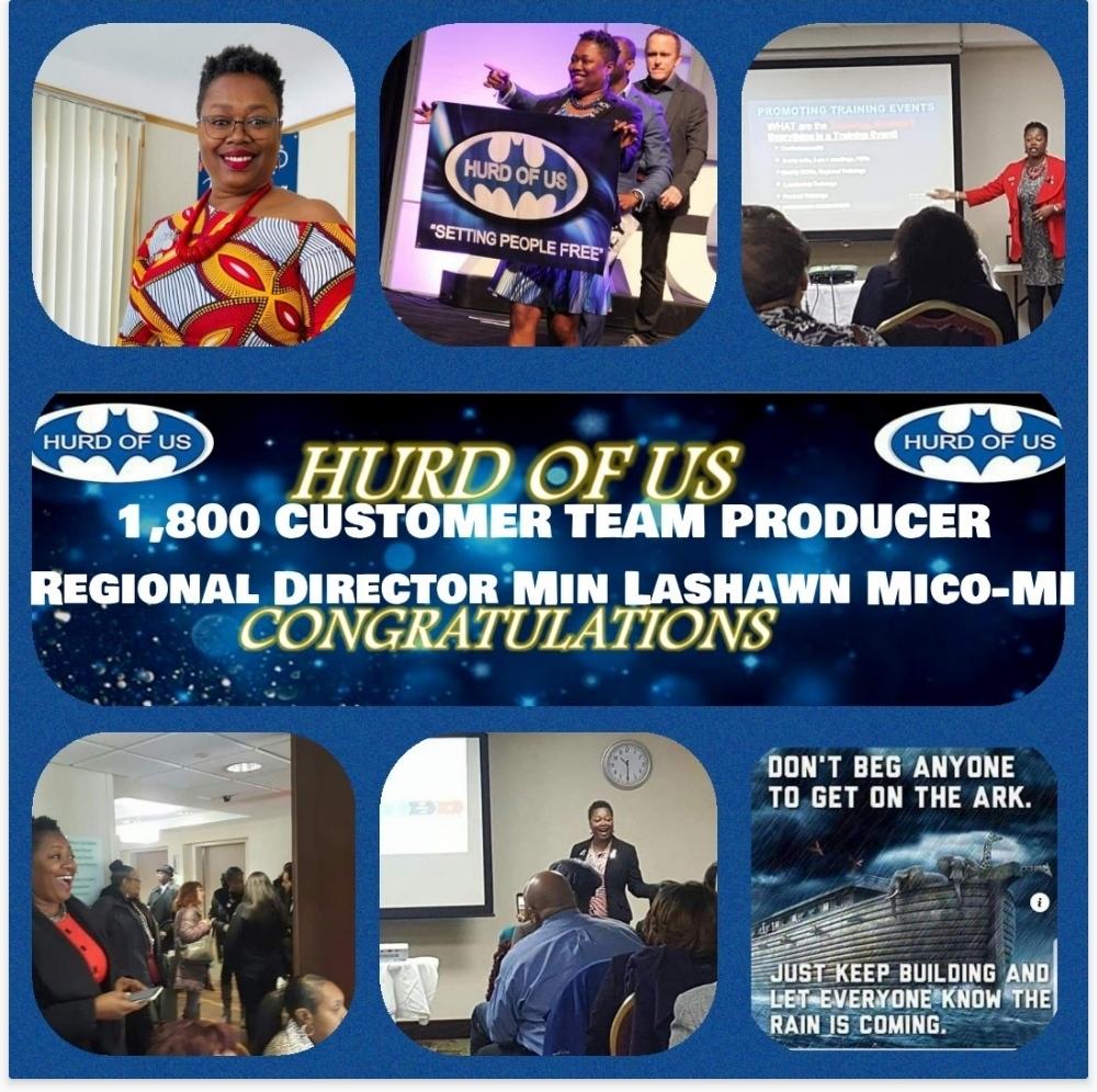Collage of six images including a woman smiling, people on stage, a presentation, a group in a room, a man speaking, and a car with text.