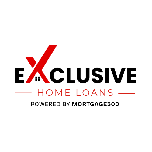 Black background with a red stylized 'X' and the words 'HOME LOANS' in red below.