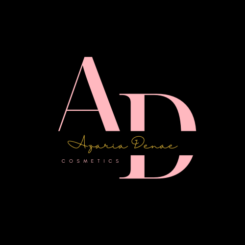 Logo with large pink letters 'A', 'D', and 'E', and smaller gold text 'Agnia Venae' and 'COSMETICS' on black background.
